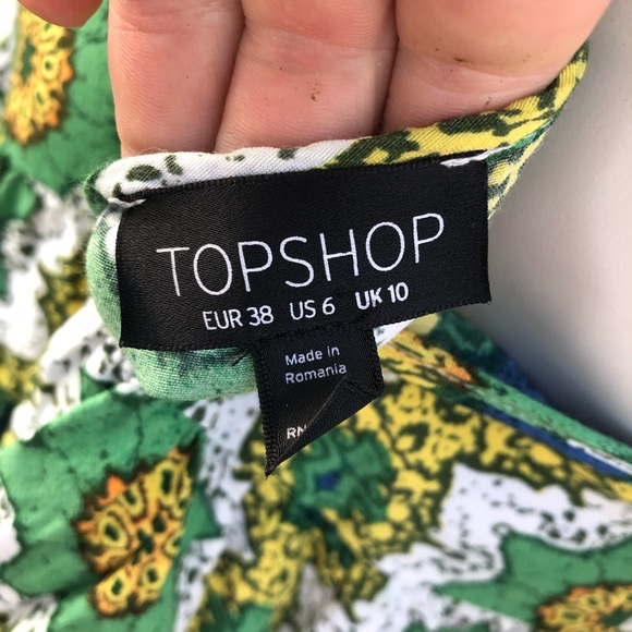 Topshop | peplum hem spaghetti strap tank top - Picture 3 of 4